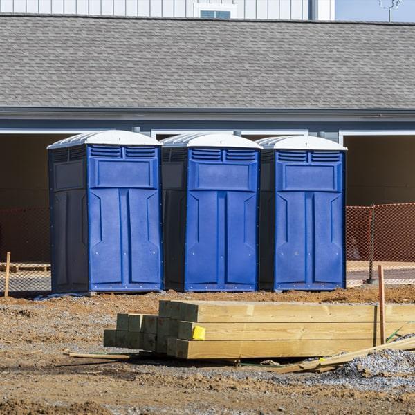 job site portable toilets services our portable toilets on construction sites once a week, but can also provide additional servicing if needed